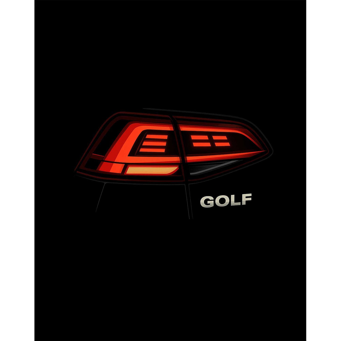 Volksvagen Stop Far Büyük Sırt Patch Yama