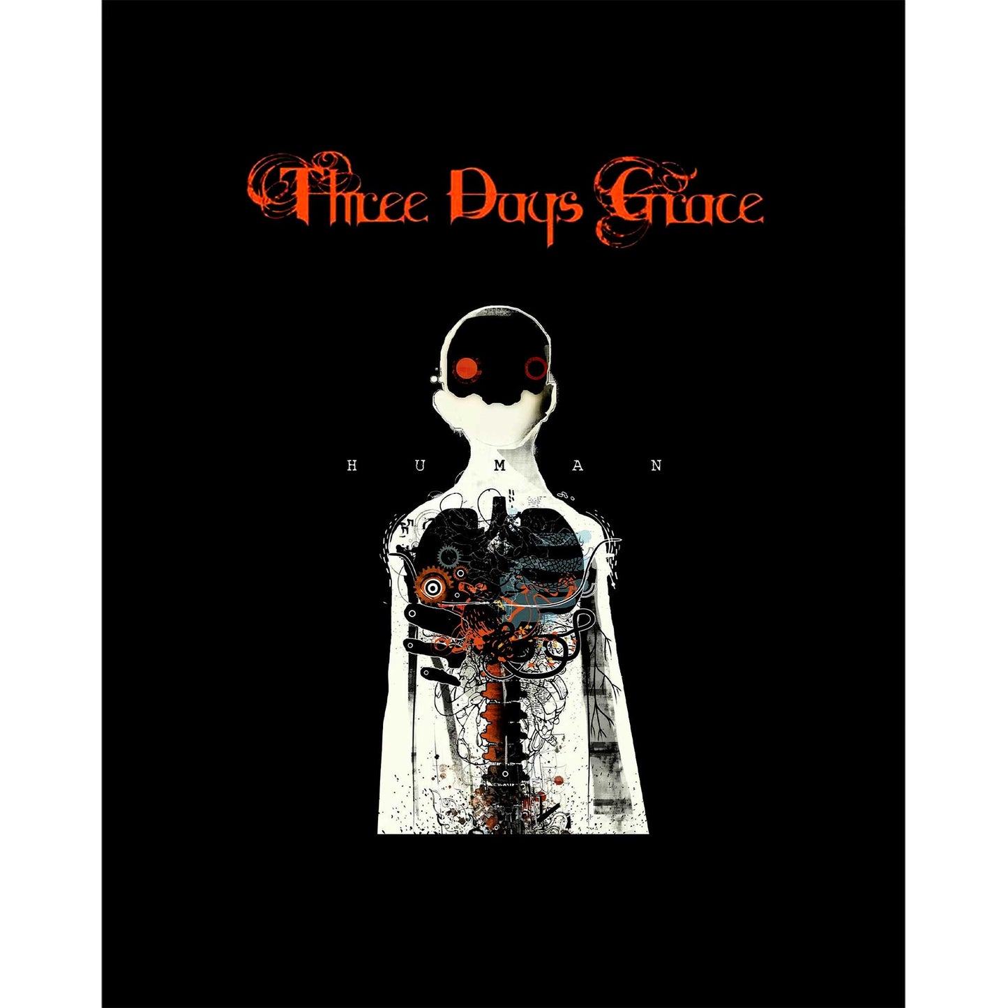 Three Days Grace Human Büyük Sırt Patch Yama