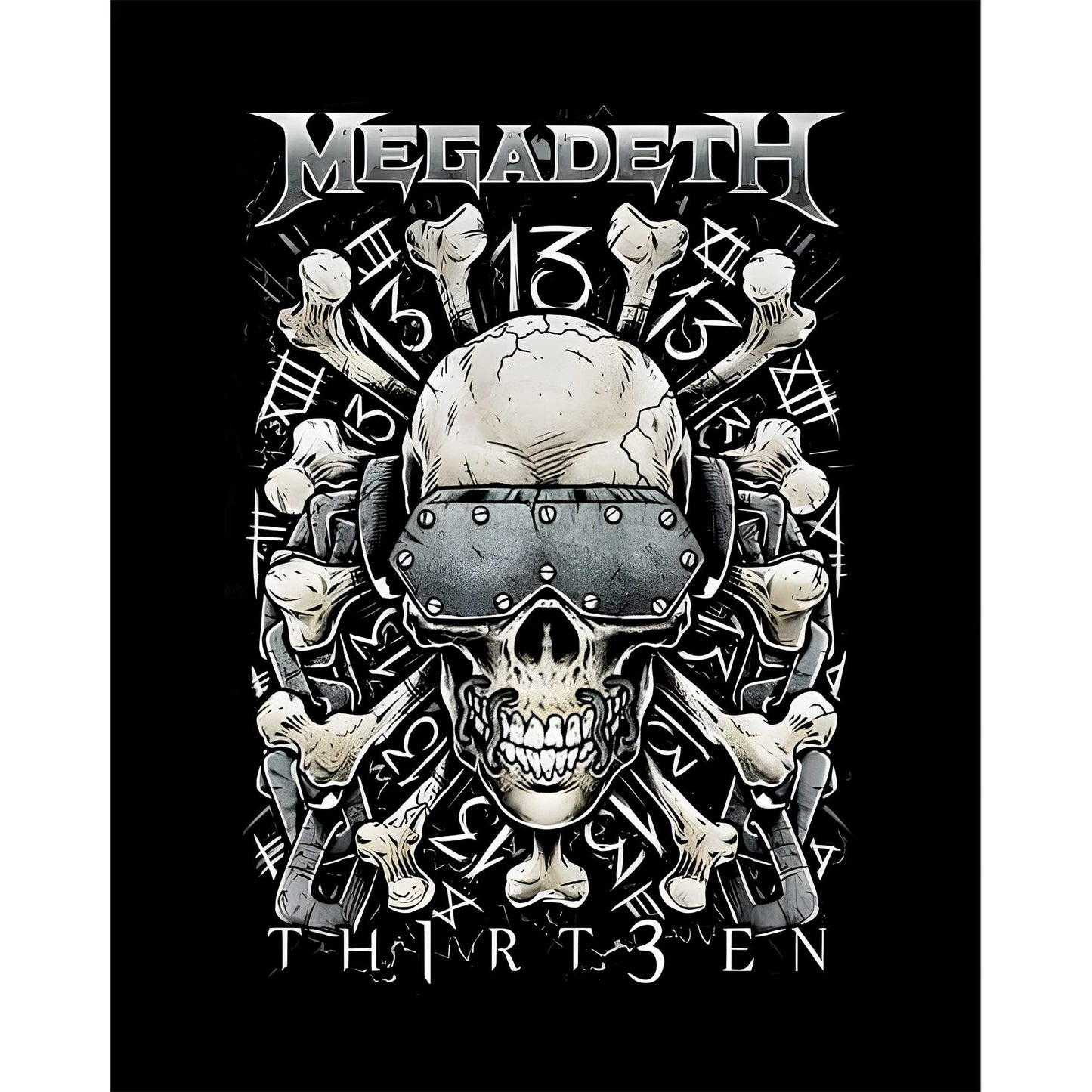 Megadeth Th1rt3en Büyük Sırt Patch Yama