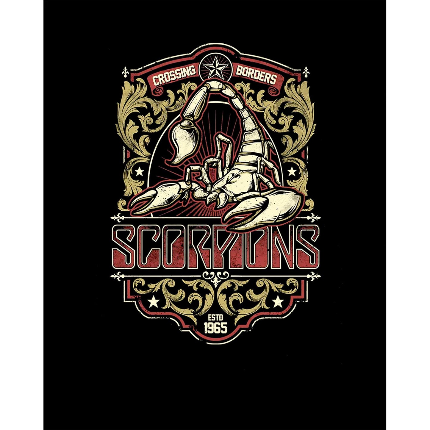 Scorpions Crossing Borders Büyük Sırt Patch Yama