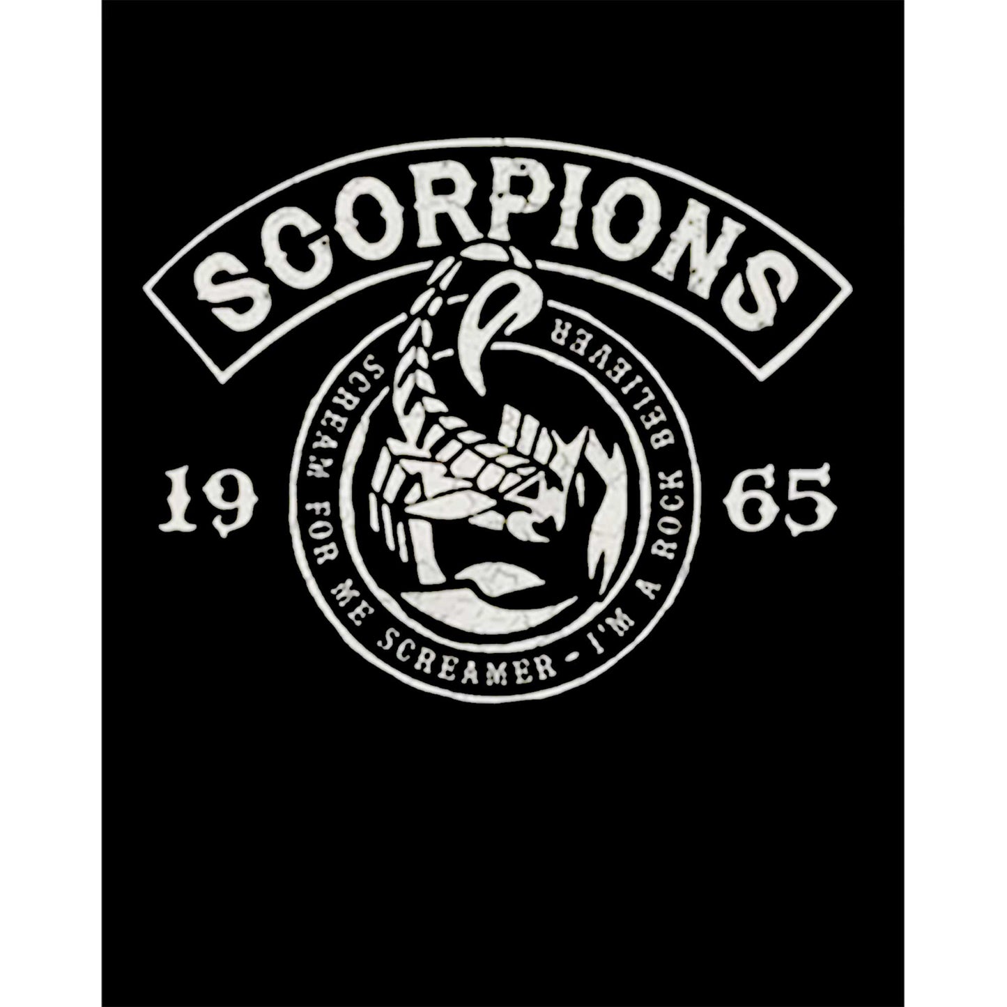 Scorpions Scream For Me Büyük Sırt Patch Yama