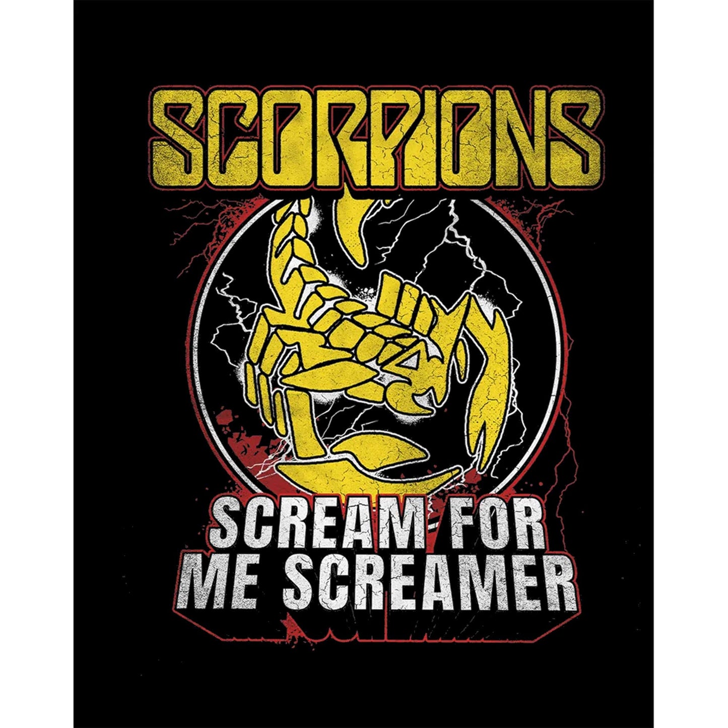 Scorpions Scream For Me Screamer Büyük Sırt Patch Yama