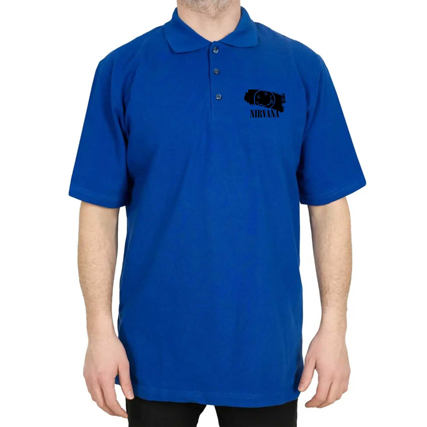 Nirvana Splash Polo Yaka Renkli Tişört