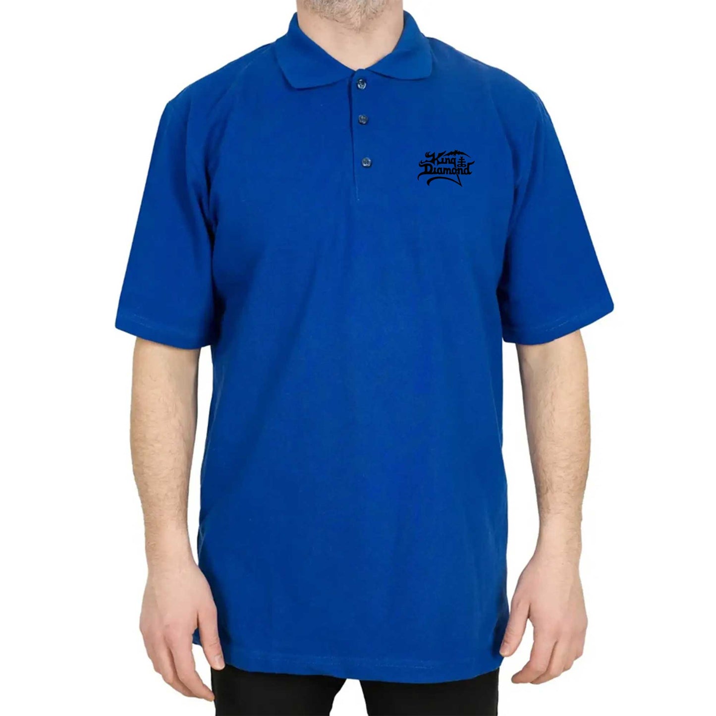 King Diamond Logo Polo Yaka Renkli Tişört