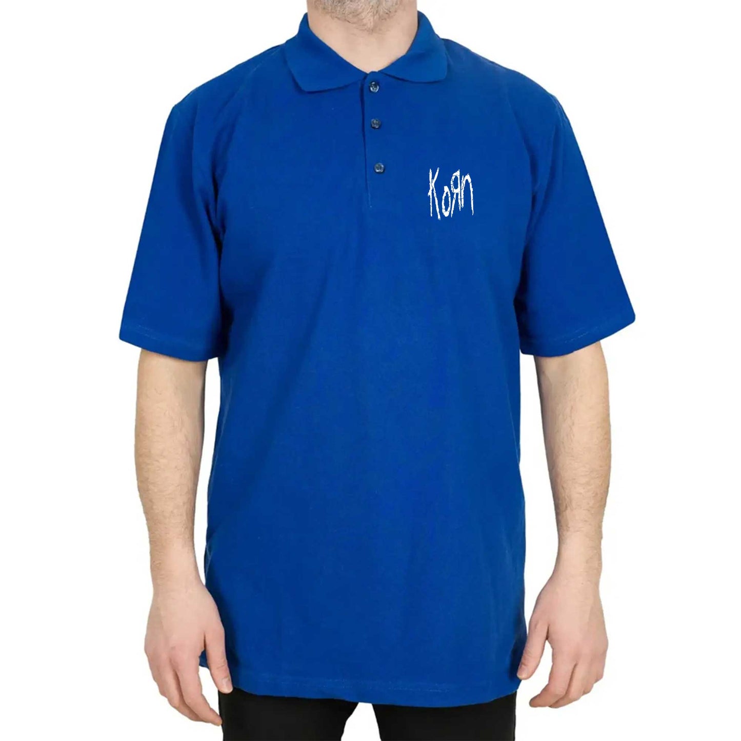 Korn Logo Polo Yaka Renkli Tişört