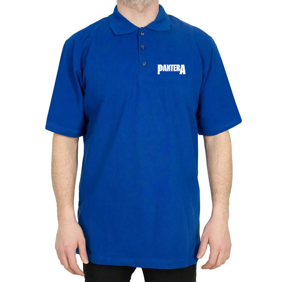 Pantera Logo Polo Yaka Renkli Tişört