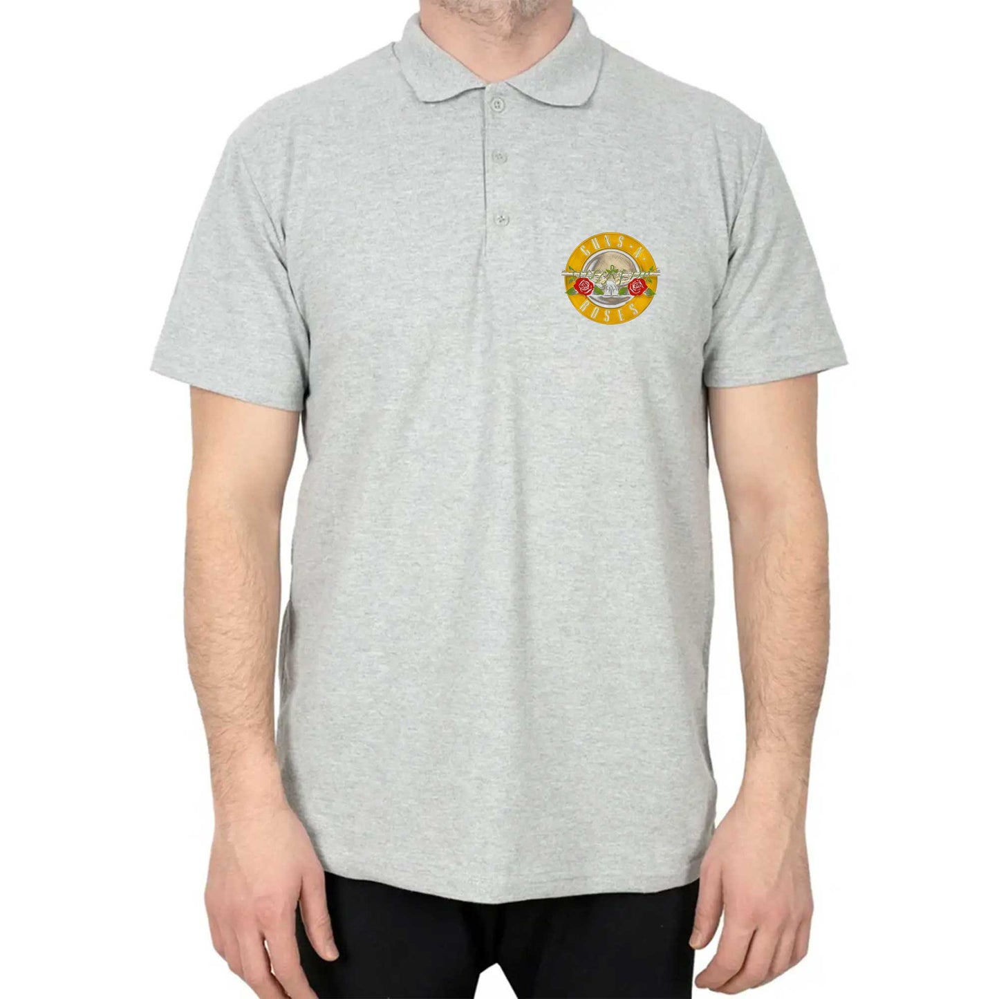 Guns N Roses Polo Yaka Renkli Tişört