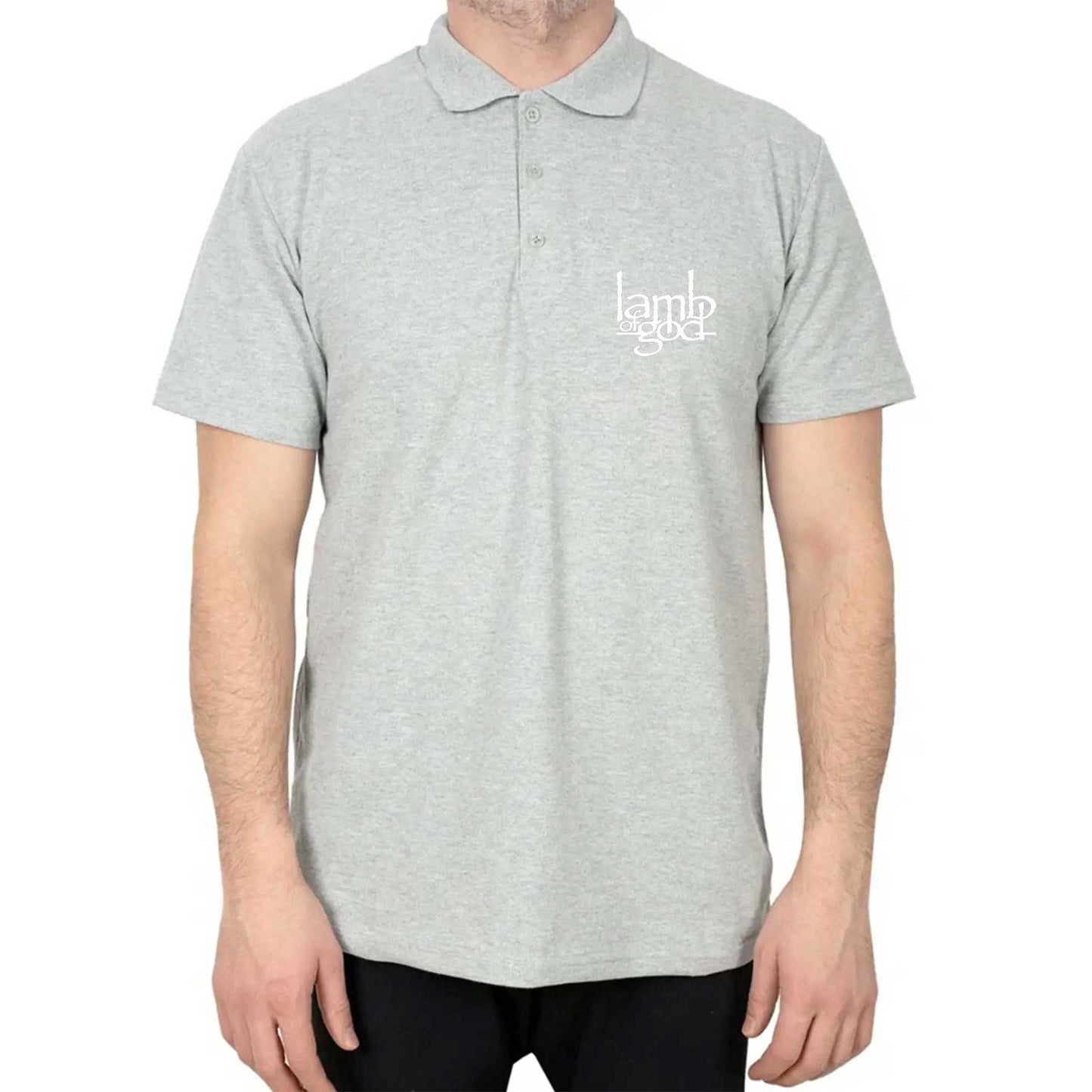 Lamb Of God Logo Polo Yaka Renkli Tişört