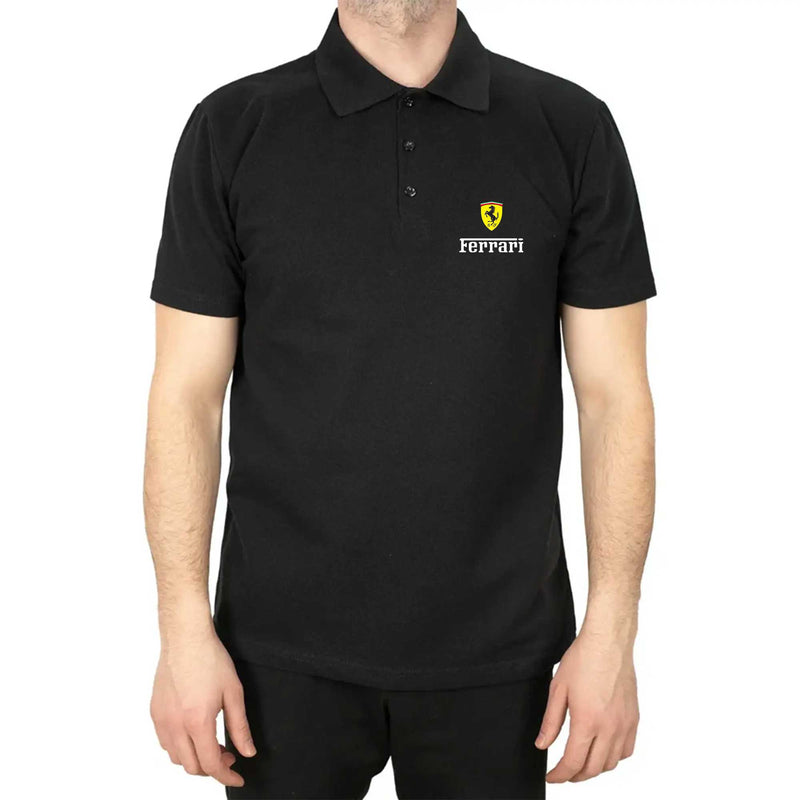 Ferrari in Italy Polo Yaka Renkli Tişört