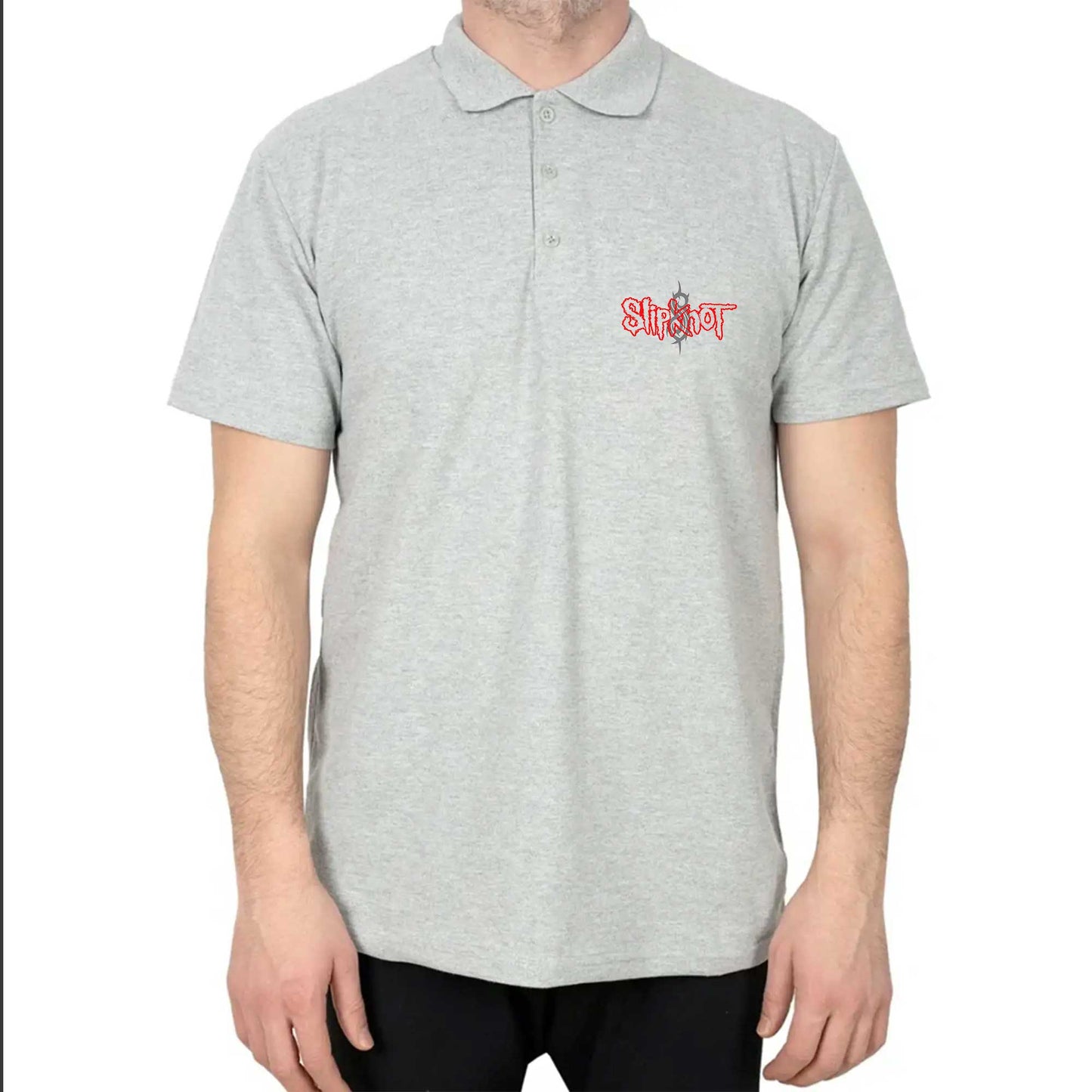 Slipknot Logo Polo Yaka Renkli Tişört