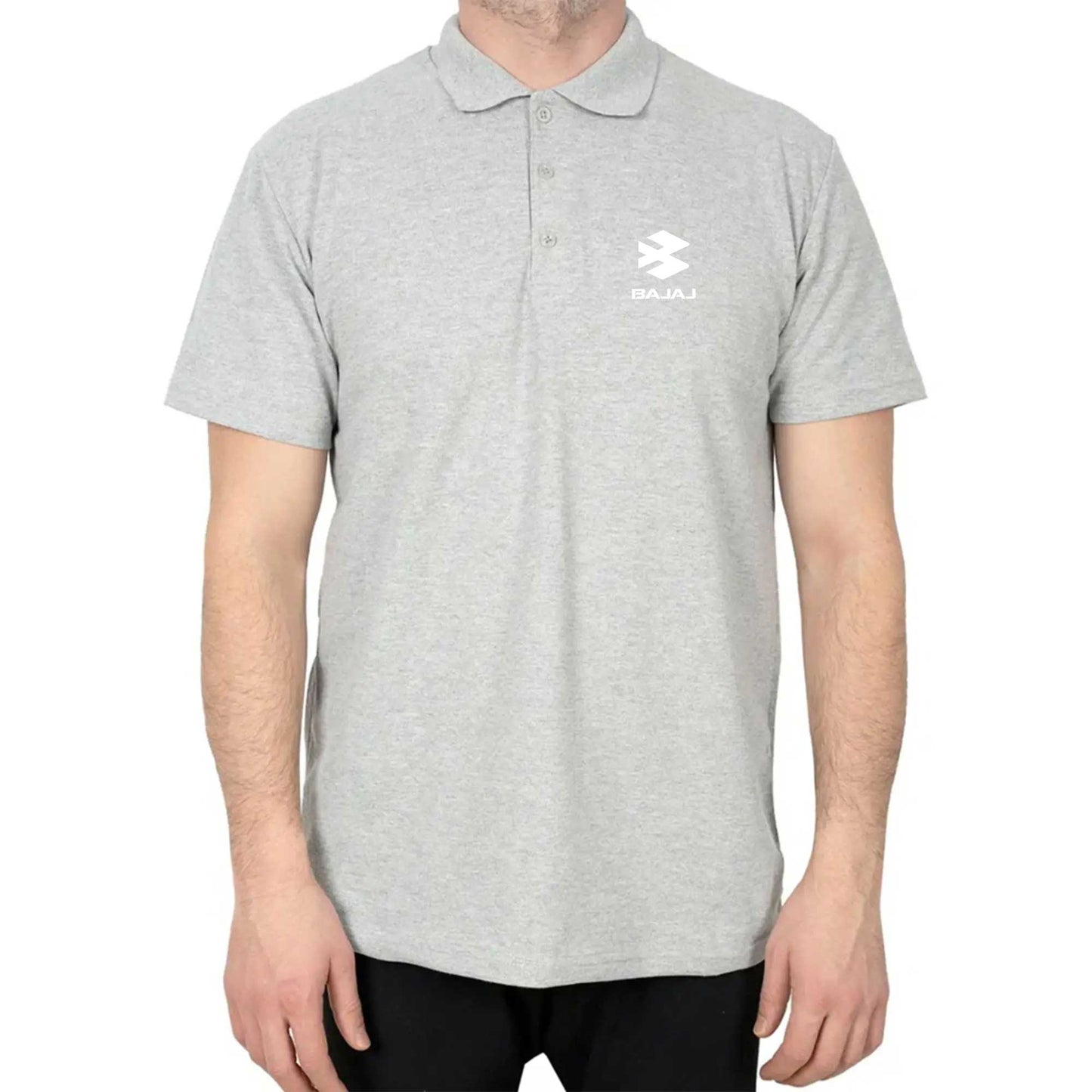 Bajaj White Logo Polo Yaka Renkli Tişört