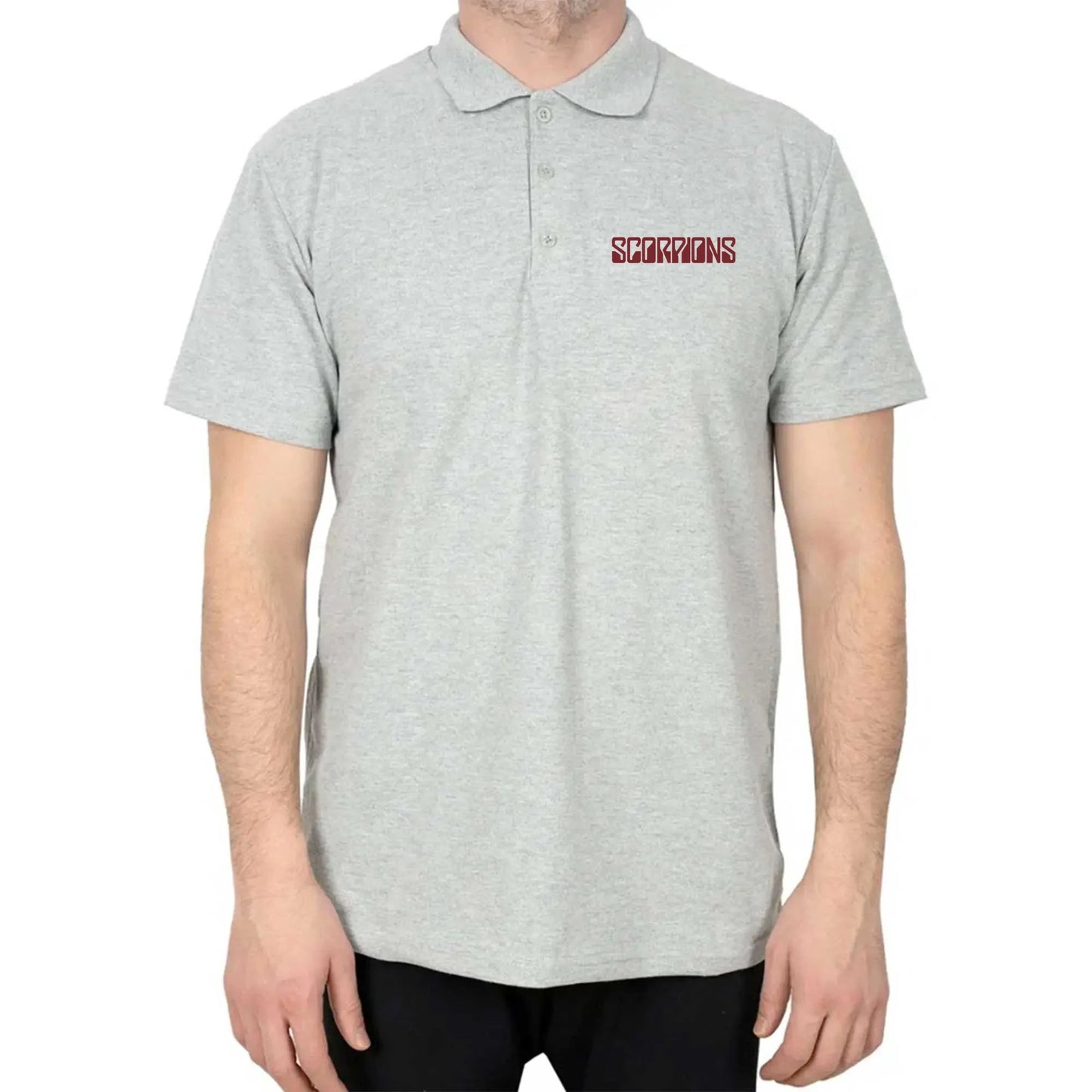 Scorpions Tex Red Polo Yaka Renkli Tişört