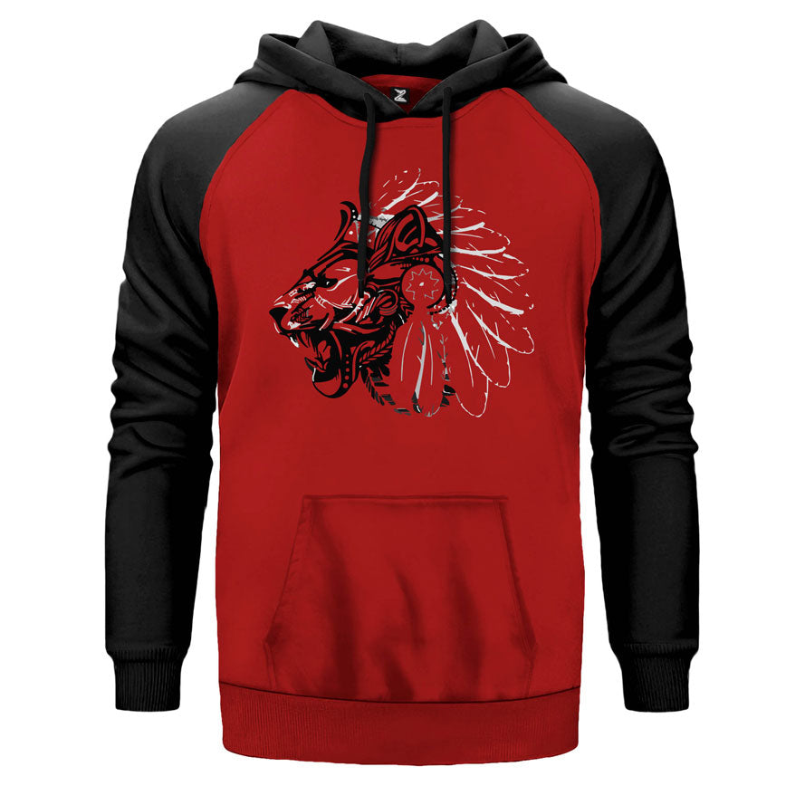 Leon Red Skinned Çift Renk Reglan Kol Sweatshirt