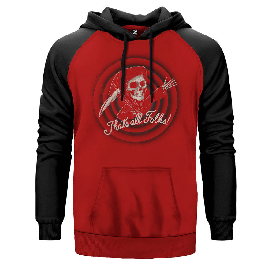 Thats All Folks Çift Renk Reglan Kol Sweatshirt