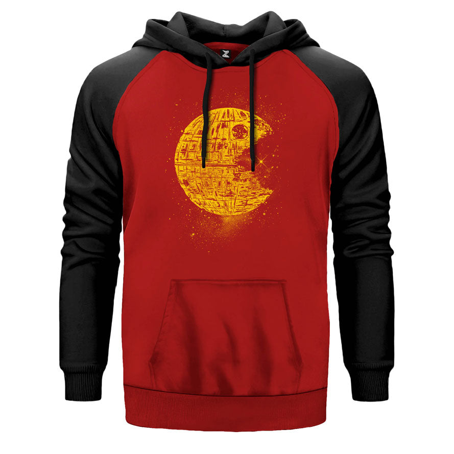 Star Wars Ölüm Yıldızı Çift Renk Reglan Kol Sweatshirt