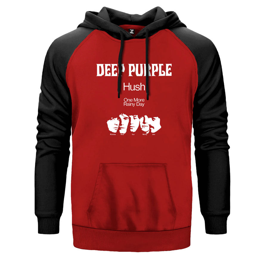 Deep Purple Band Çift Renk Reglan Kol Sweatshirt