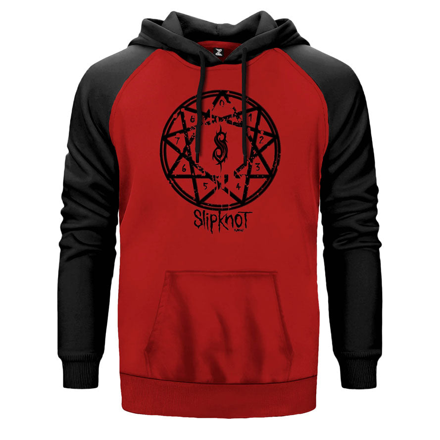 Slipknot Hellknight Çift Renk Reglan Kol Sweatshirt