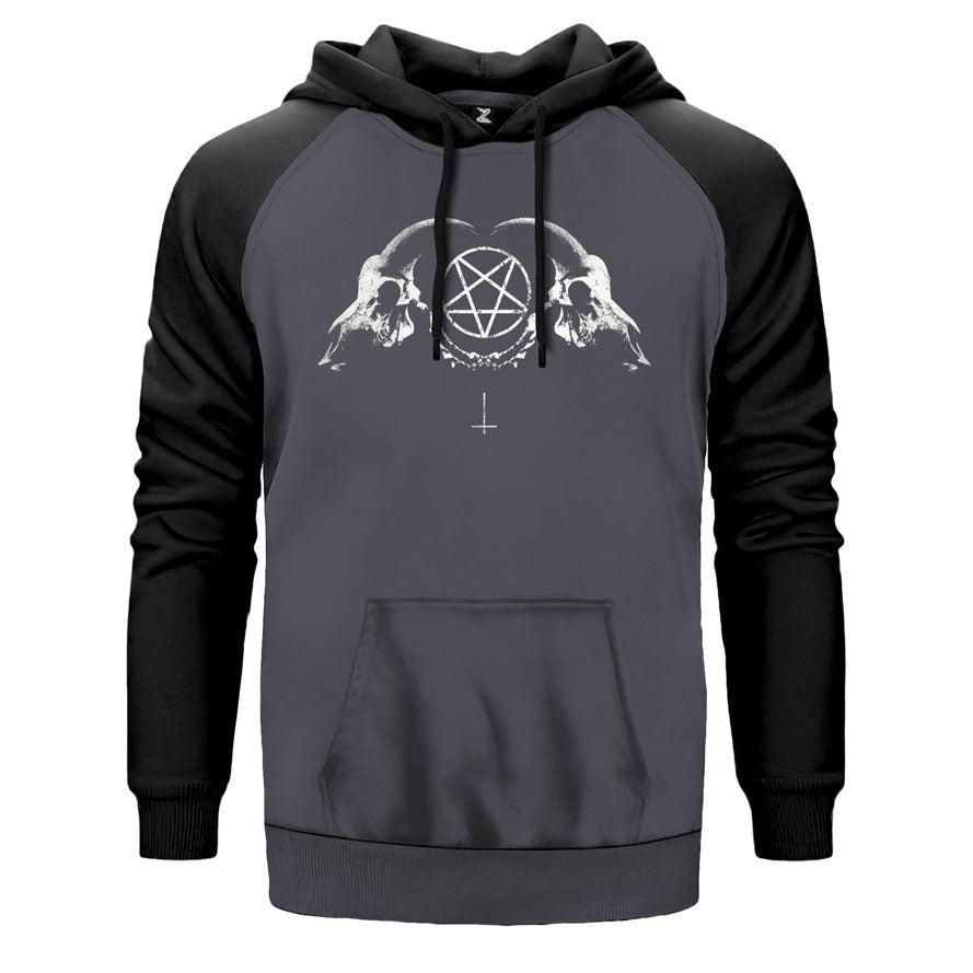 Satan Dual Çift Renk Reglan Kol Sweatshirt
