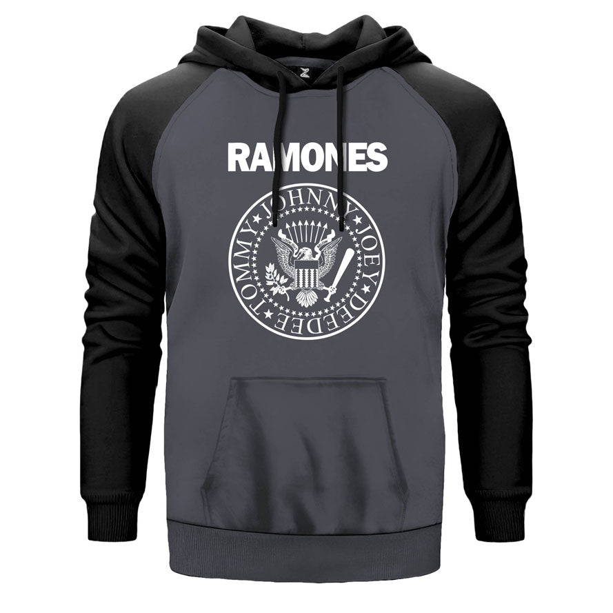 Ramones BW Çift Renk Reglan Kol Sweatshirt