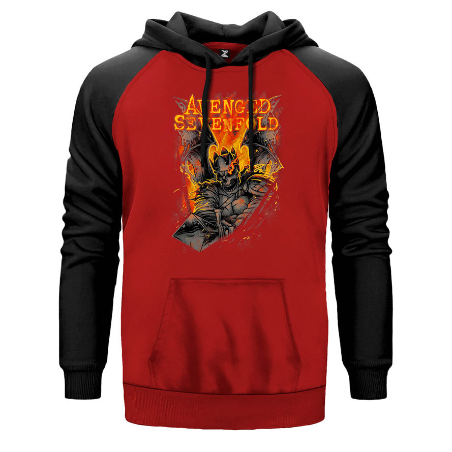 Avenged Sevenfold Knight Çift Renk Reglan Kol Sweatshirt