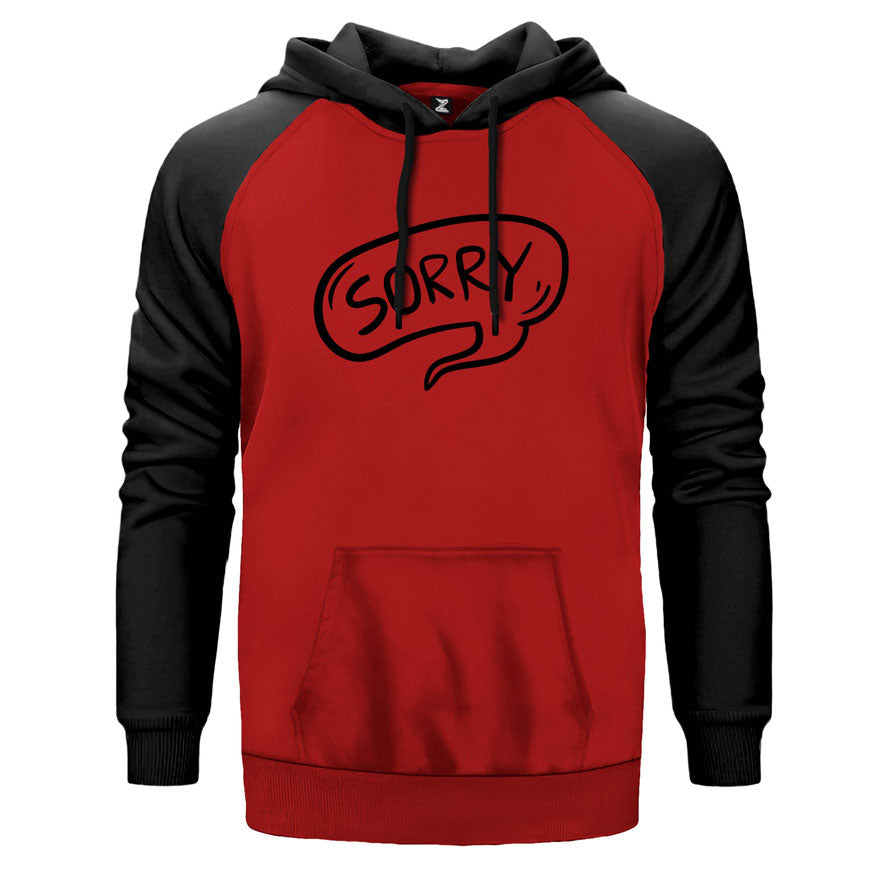 Sorry Çift Renk Reglan Kol Sweatshirt