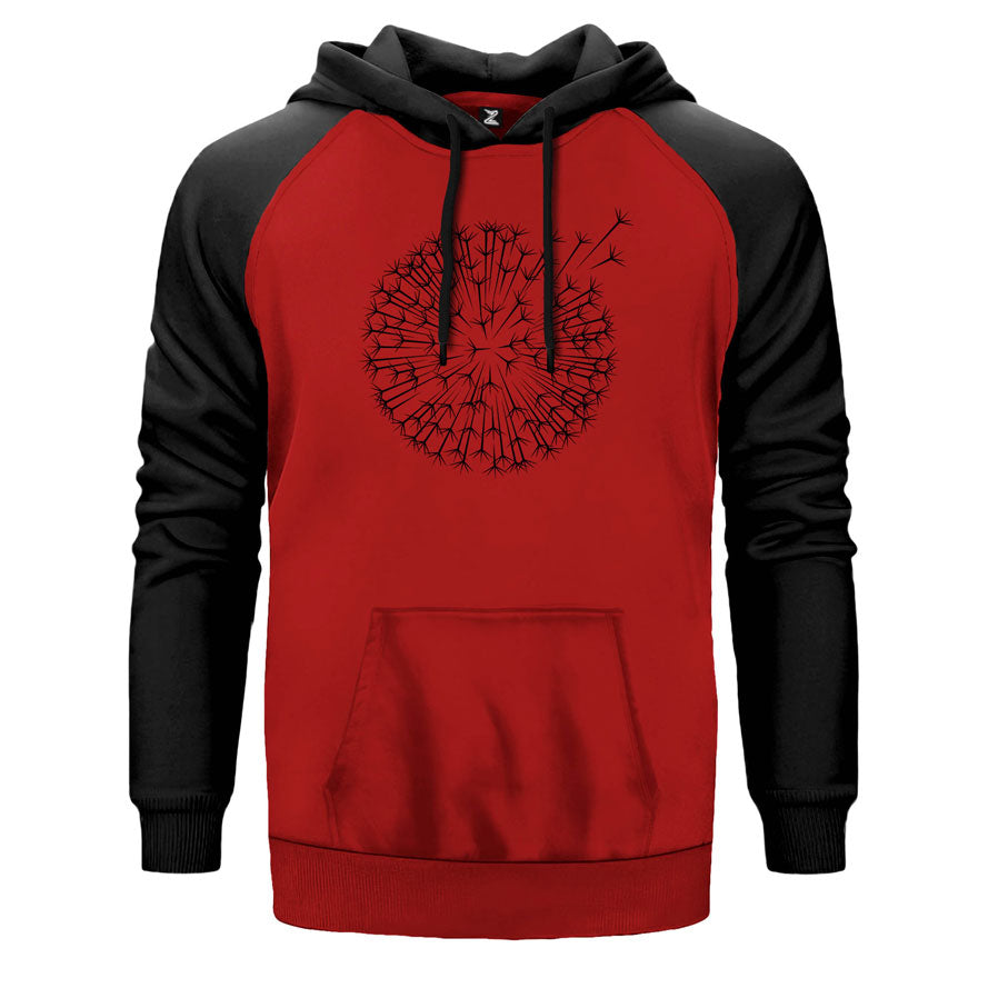 Karahindiba Çiçeği Çift Renk Reglan Kol Sweatshirt