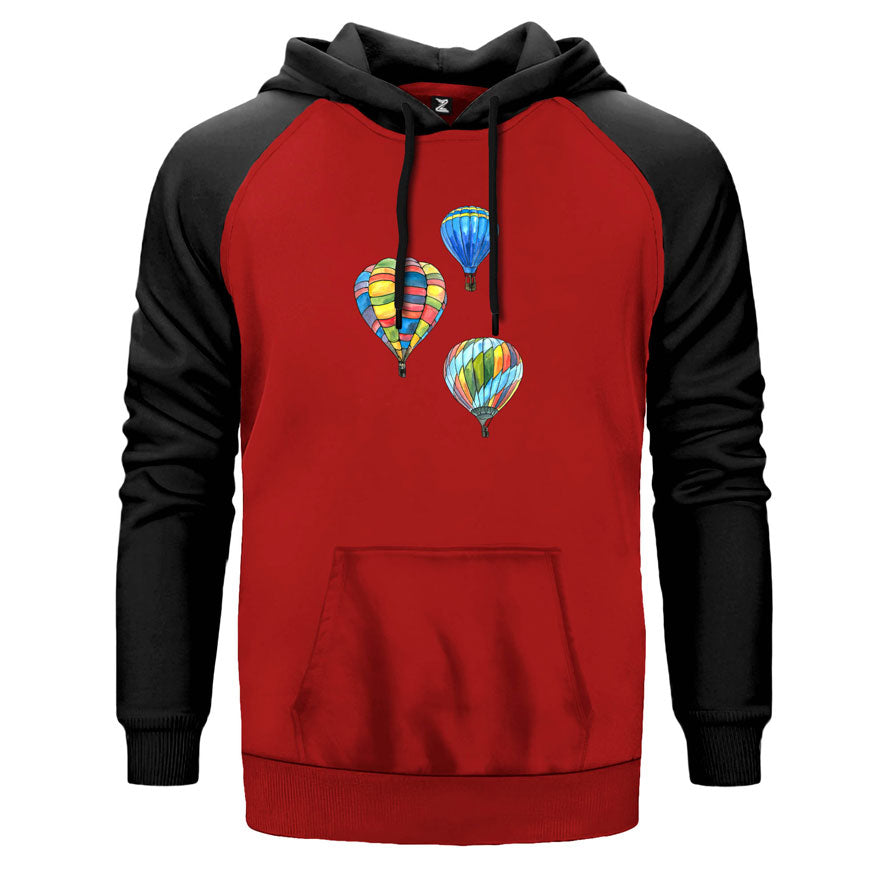 Kapadokya Balonları Çift Renk Reglan Kol Sweatshirt