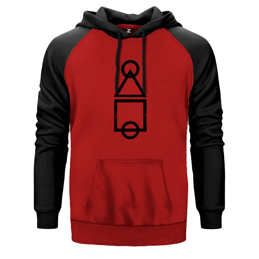 Squid Game Keys Çift Renk Reglan Kol Sweatshirt