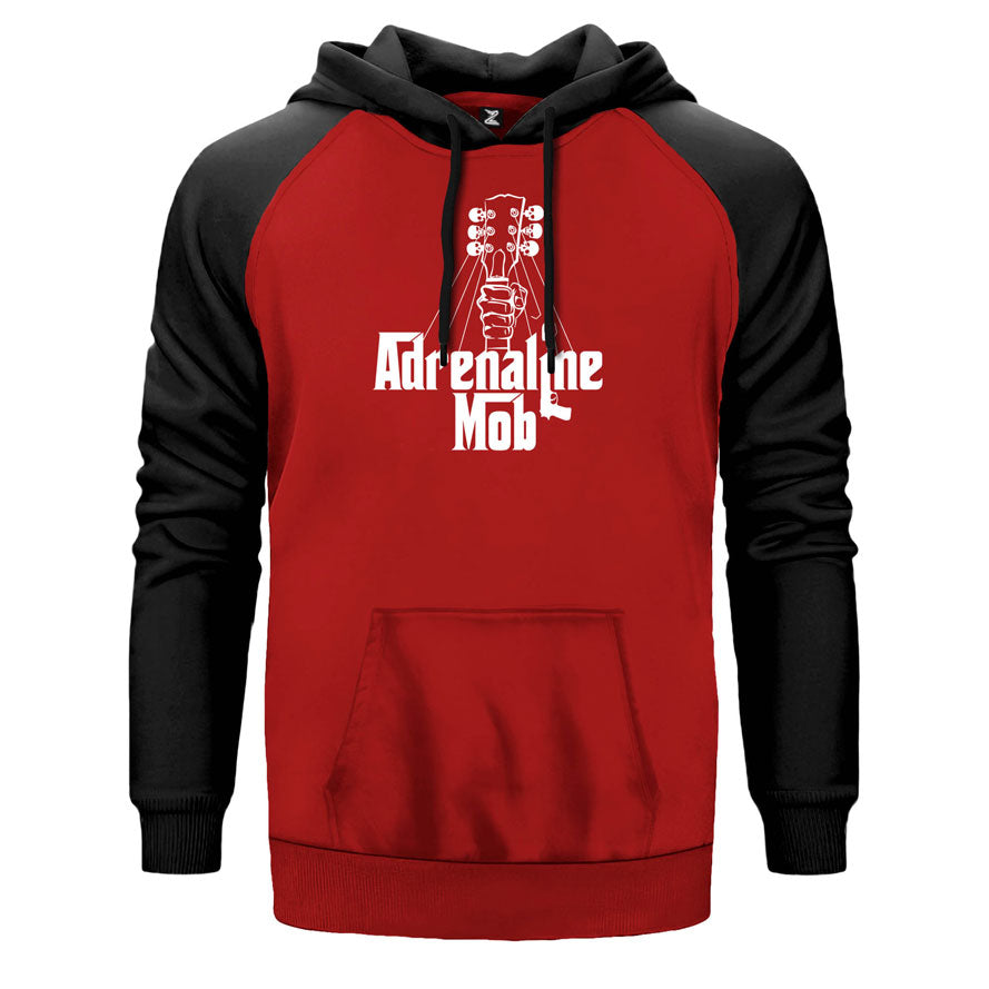 Adrenaline Mob Guitar Çift Renk Reglan Kol Sweatshirt