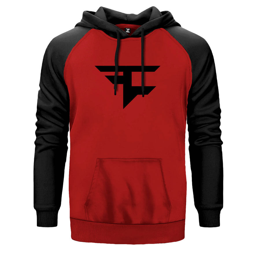 Faze Clan Red Çift Renk Reglan Kol Sweatshirt