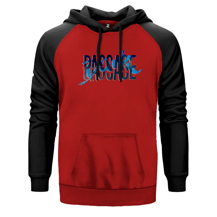 Dark Passage Splash Çift Renk Reglan Kol Sweatshirt