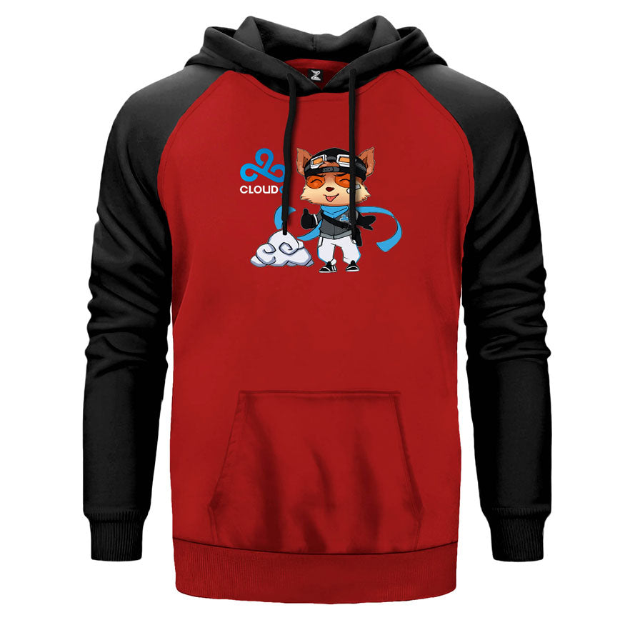Cloud 9 Teemo Çift Renk Reglan Kol Sweatshirt