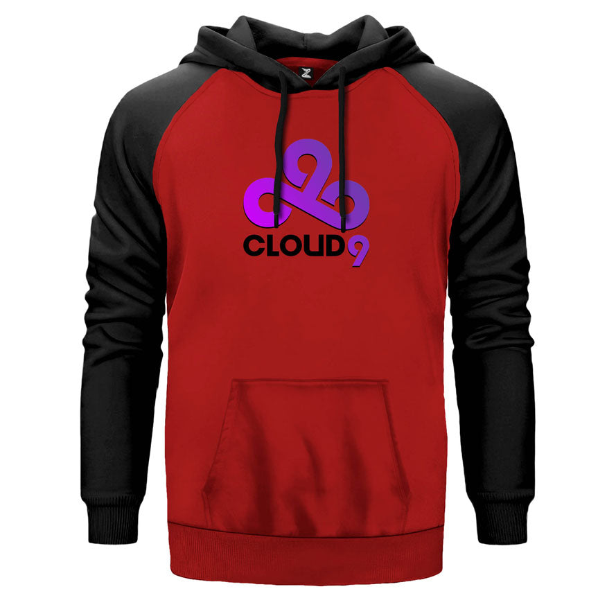 Could9 Purple Çift Renk Reglan Kol Sweatshirt