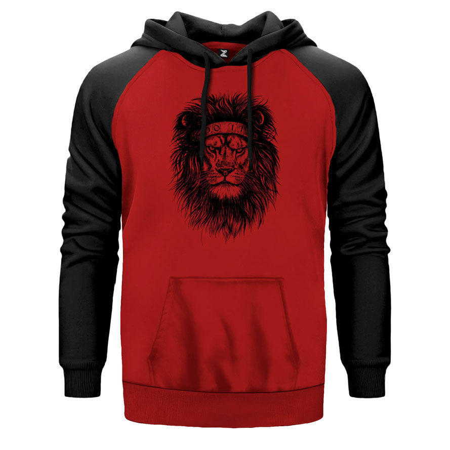 Aslan Just Do It Çift Renk Reglan Kol Sweatshirt