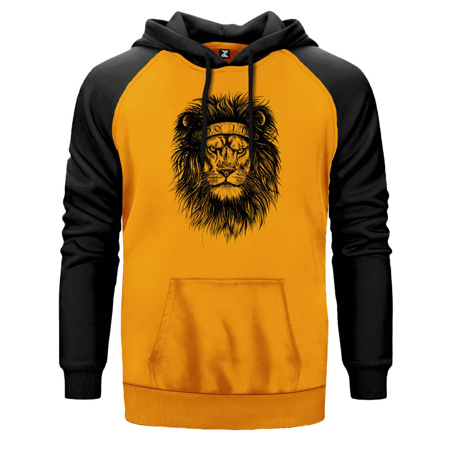 Aslan Just Do It Çift Renk Reglan Kol Sweatshirt
