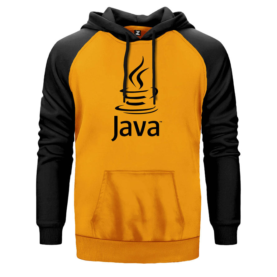 Java Logo Çift Renk Reglan Kol Sweatshirt