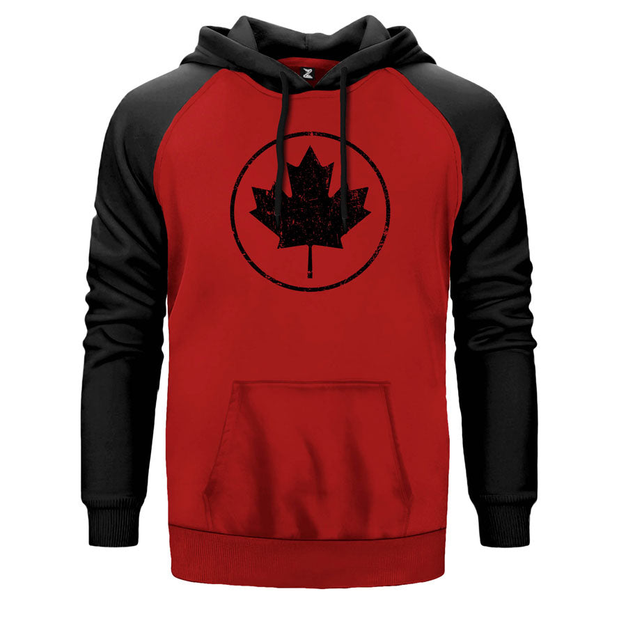 Leaf Plane Çift Renk Reglan Kol Sweatshirt