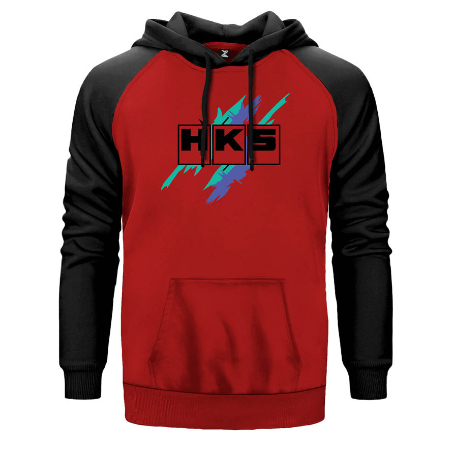 HKS Tuning Çift Renk Reglan Kol Sweatshirt
