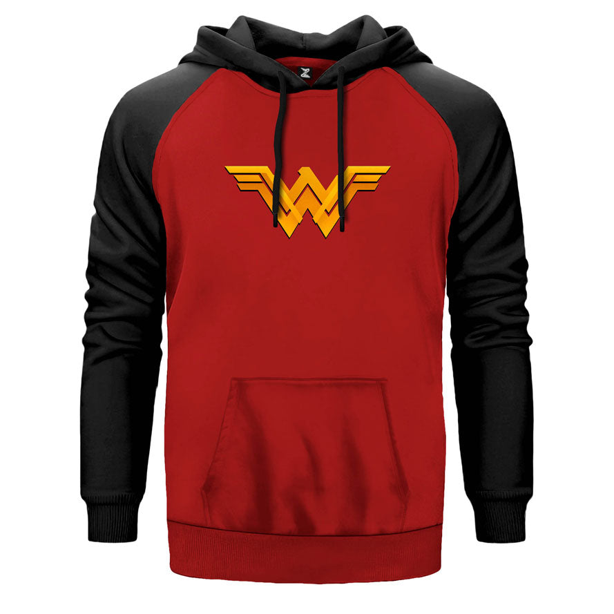 Wonder Woman Releated Çift Renk Reglan Kol Sweatshirt