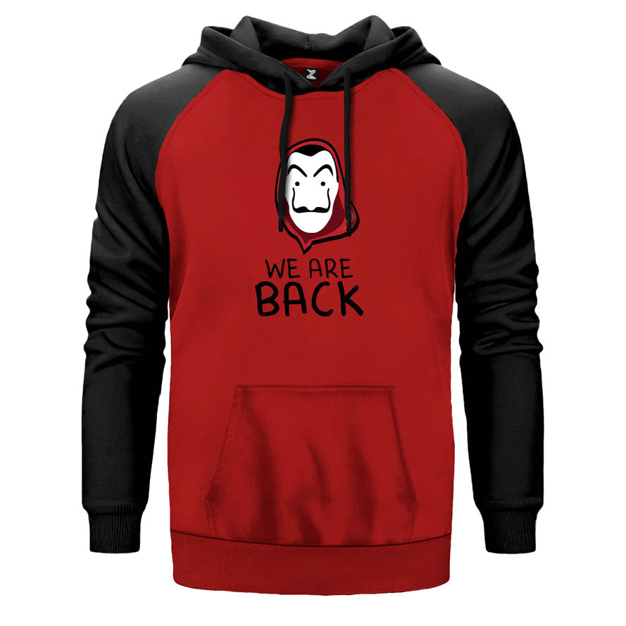 La Casa de Papel We Are Back Çift Renk Reglan Kol Sweatshirt