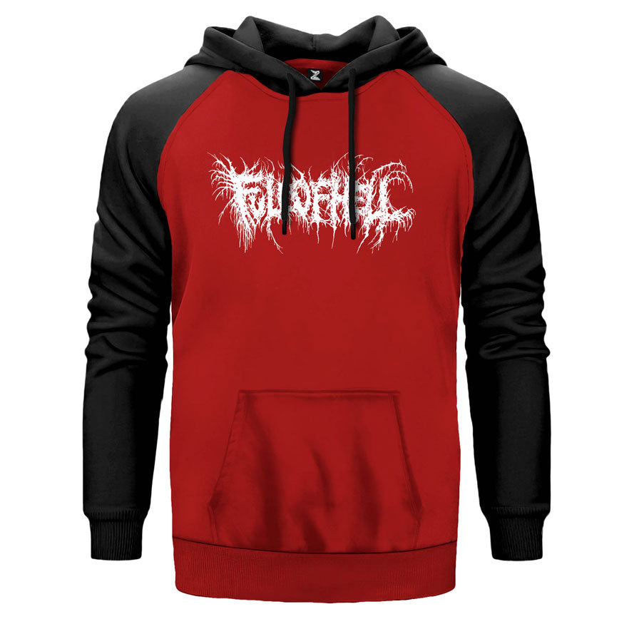 Full of Hell Çift Renk Reglan Kol Sweatshirt