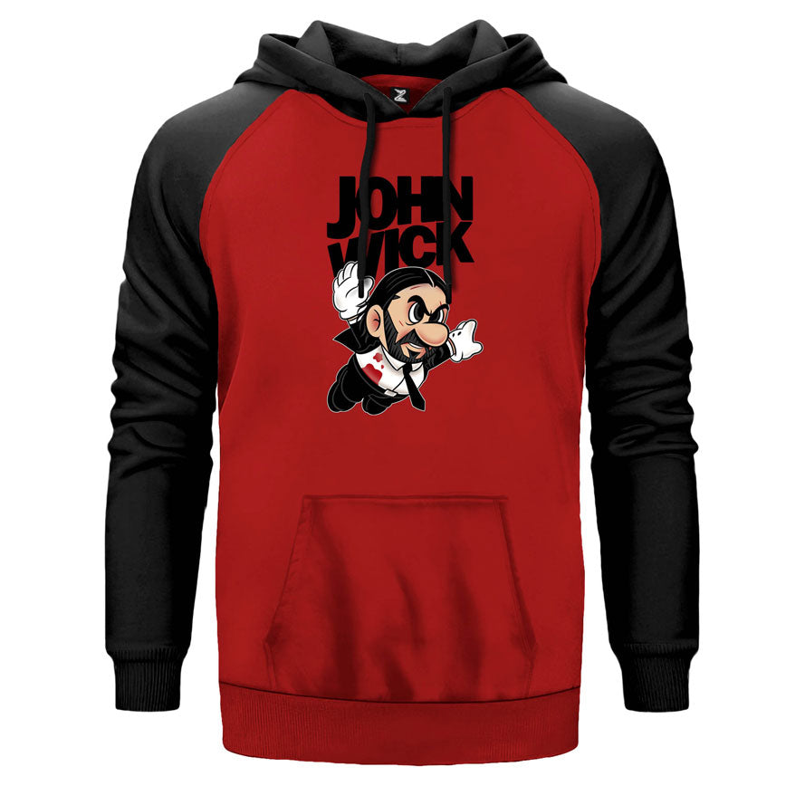 John Wick Fly Çift Renk Reglan Kol Sweatshirt