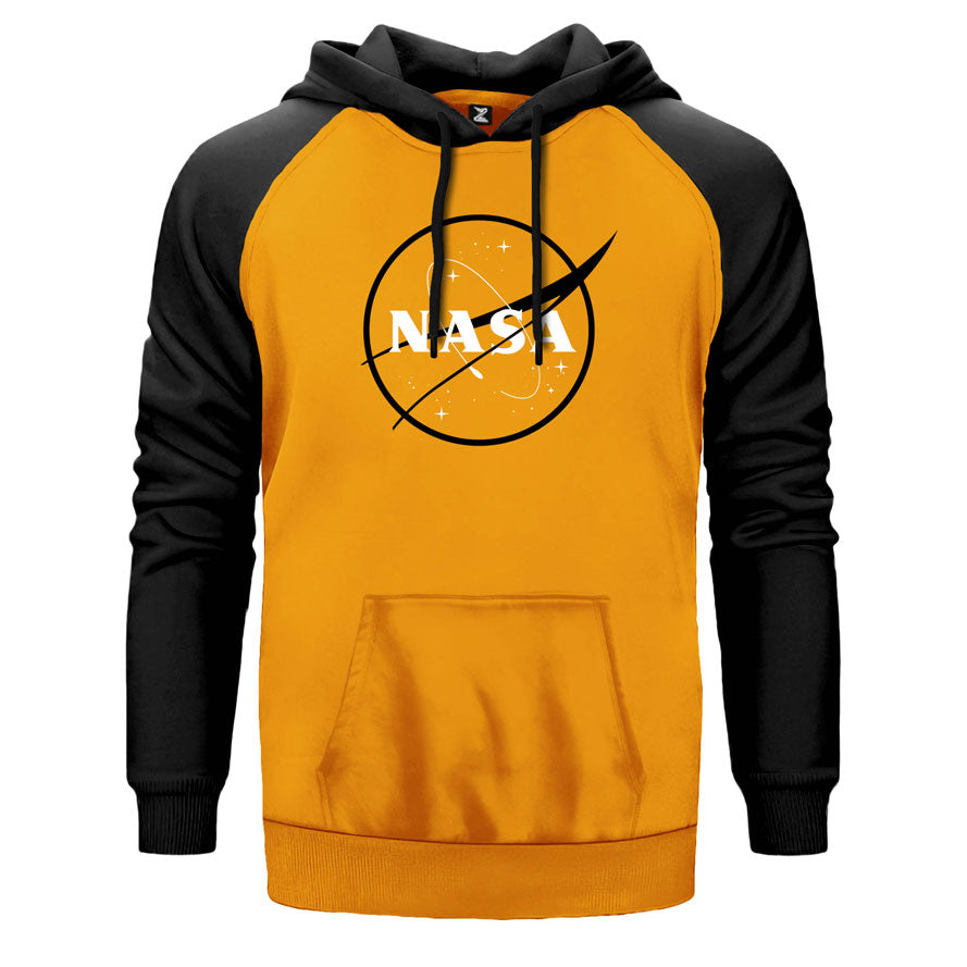 Nasa Logo Çift Renk Reglan Kol Sweatshirt