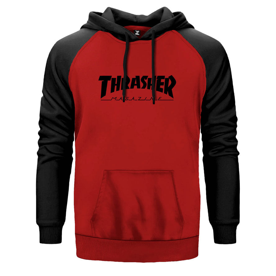 Thrasher Magazine Classic Çift Renk Reglan Kol Sweatshirt