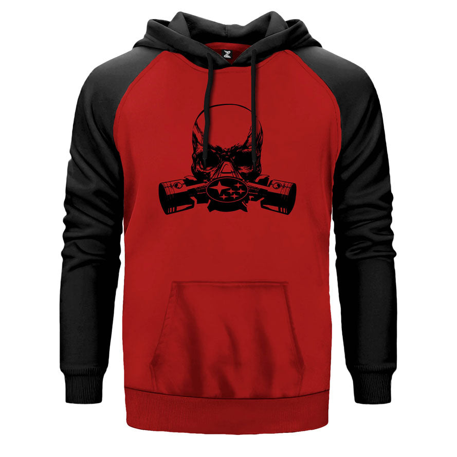 Subaru Mask Çift Renk Reglan Kol Sweatshirt