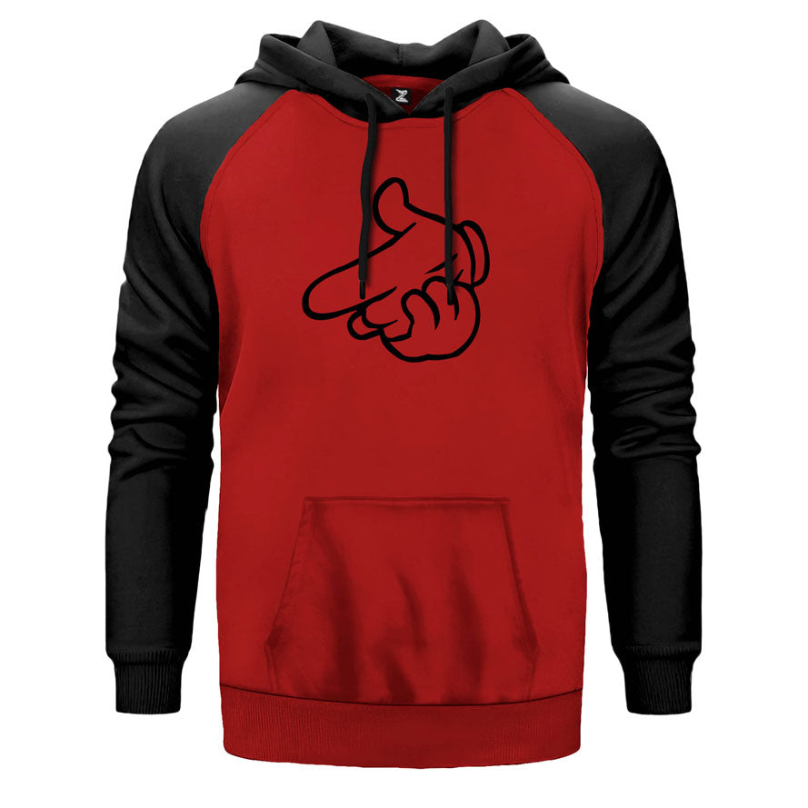 Finger Point Çift Renk Reglan Kol Sweatshirt