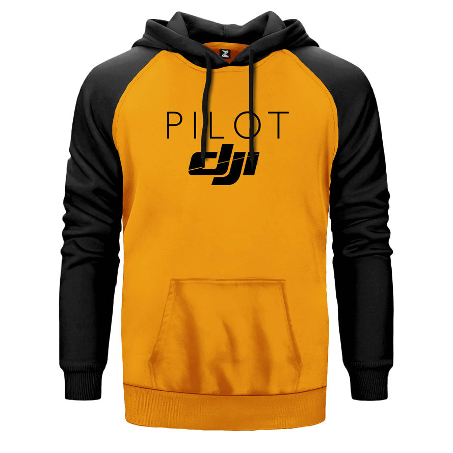 İndirimli DJI Pilot Sarı Renk Reglan Kol Sweatshirt