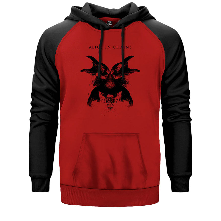 Alice in Chains Hollow Çift Renk Reglan Kol Sweatshirt
