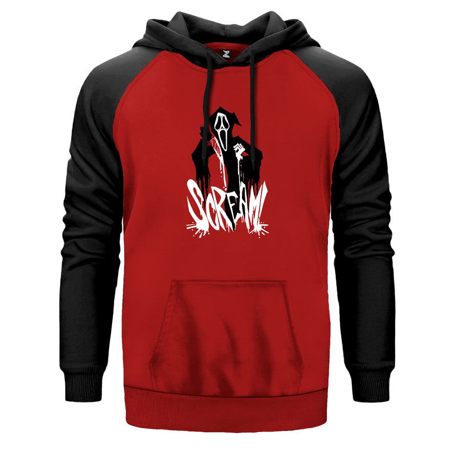 Scream Comic Çift Renk Reglan Kol Sweatshirt
