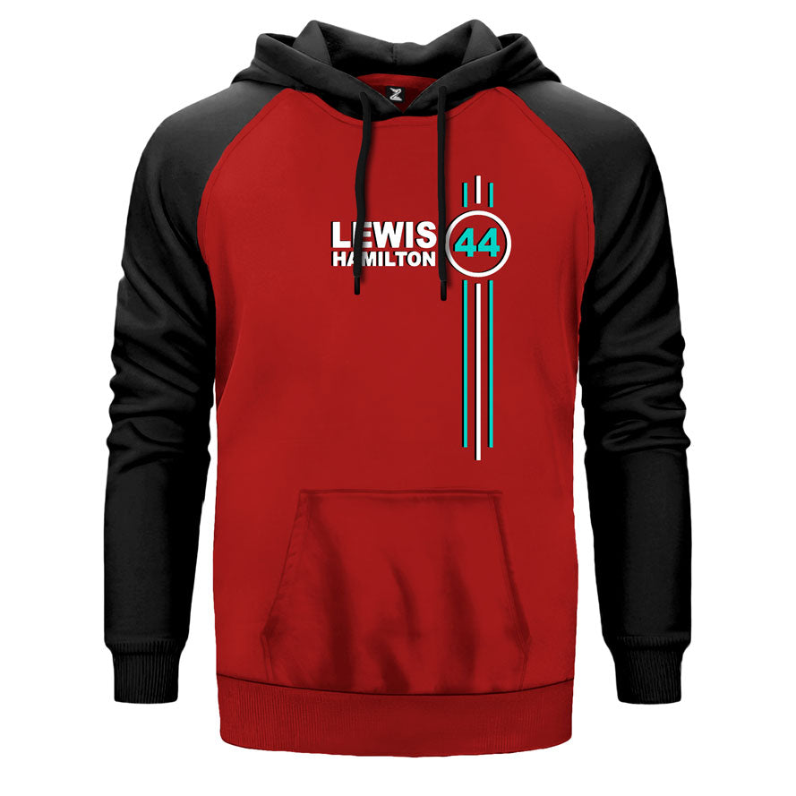Lewis Hamilton 44 Çift Renk Reglan Kol Sweatshirt